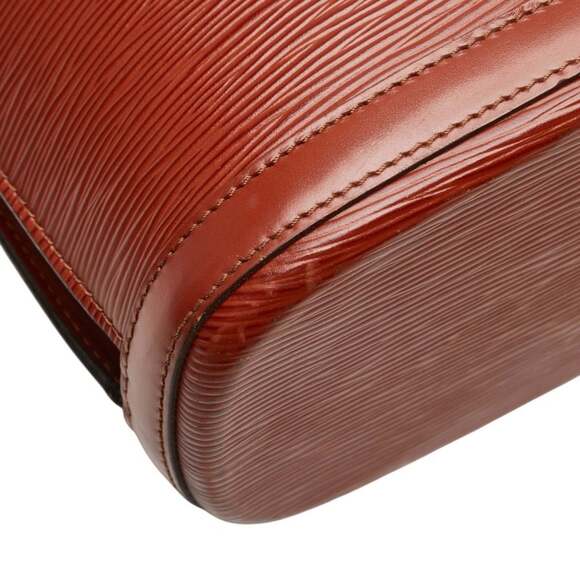 LOUIS VUITTON Authentic Brown Leather Shoulder Bag main image 8